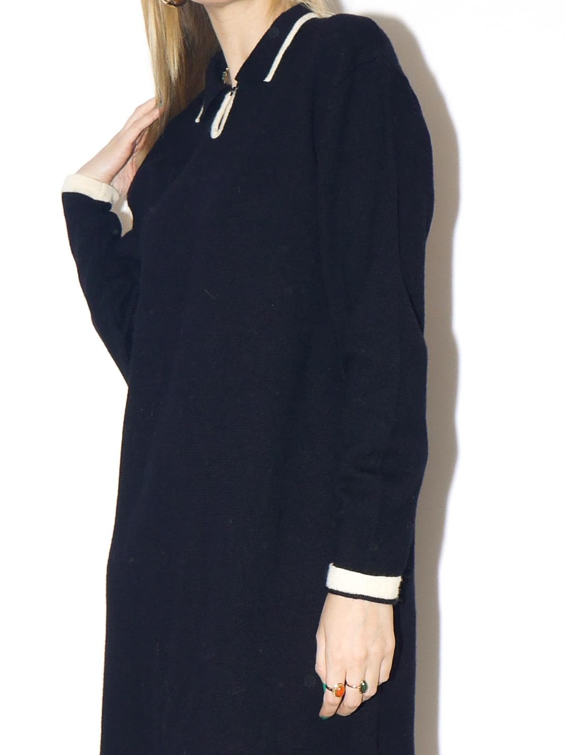 VINTAGE Black Wool Dress from 1990s | Black Mini Dress by Clifford & Wills®