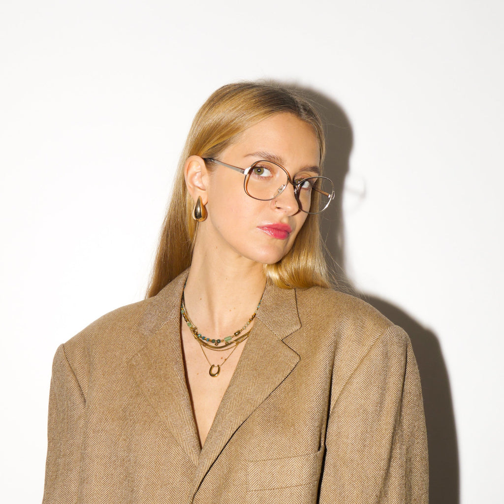 VINTAGE Optura ® premium silver eyeglasses 1970s | silver metal frames | retro glasses frames | oversize eyeglasses 52-16-125