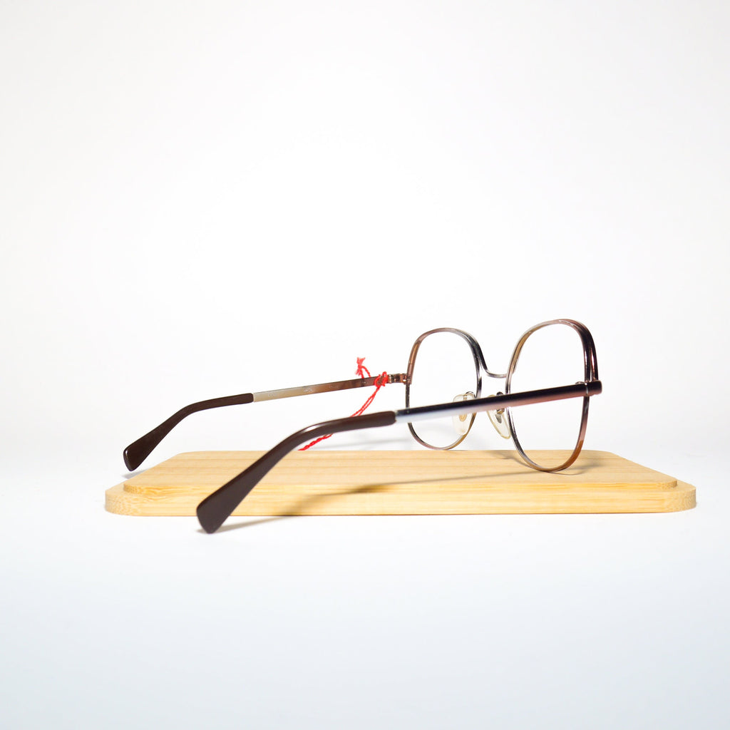 VINTAGE Böhler premium eyeglasses from 1970s | purple and silver ombre metal frames | retro glasses frames | oversize eyeglasses 52-18-125