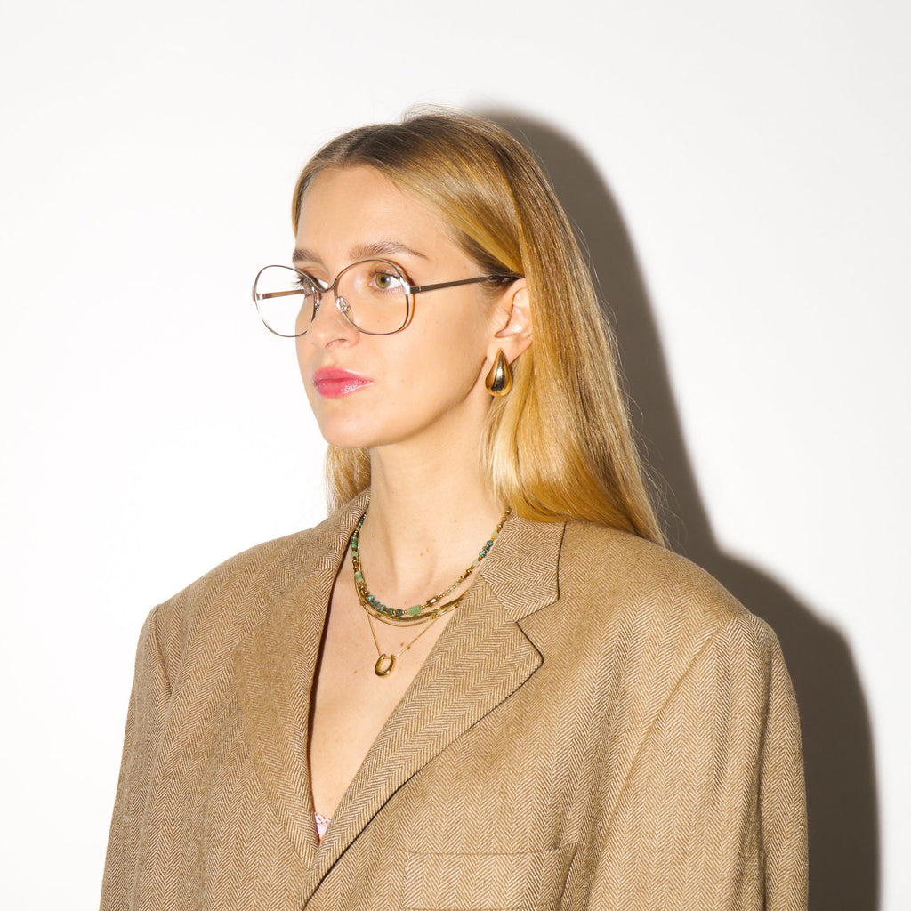 VINTAGE Optura ® premium silver eyeglasses 1970s | silver metal frames | retro glasses frames | oversize eyeglasses 52-16-125